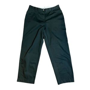 Christopher and Banks Black Career Crop Ankle Straight Leg Dress Pants Womens 10